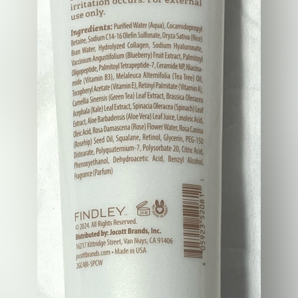 Finley Skin Softening Gentle Gel Cleanser Peptides & Rice Water 5 Fl Oz NEW - Picture 9 of 12